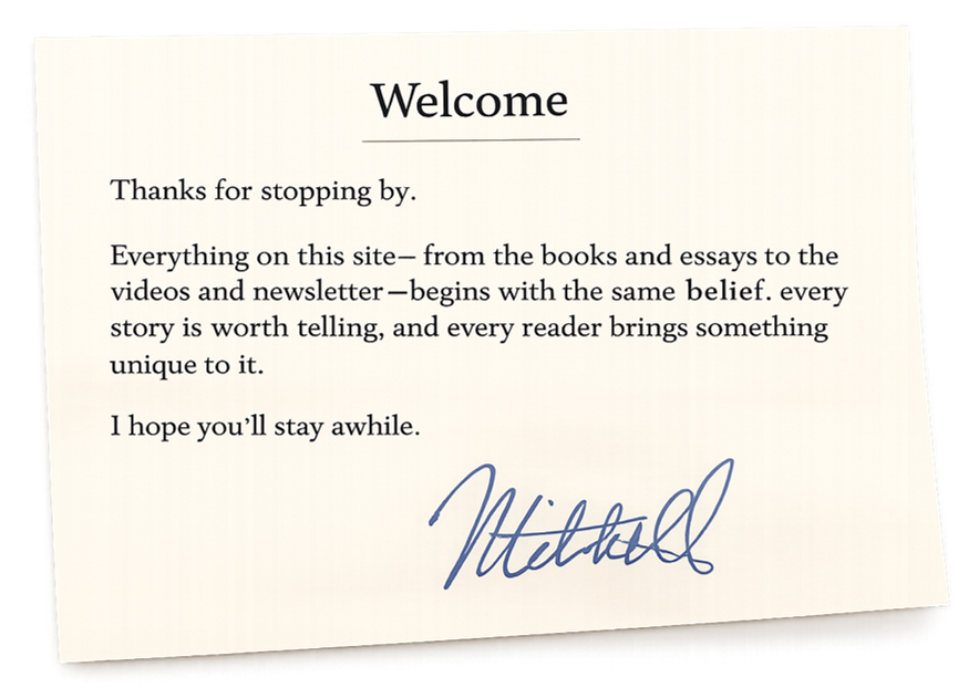 Welcome from Mitchell Hadley